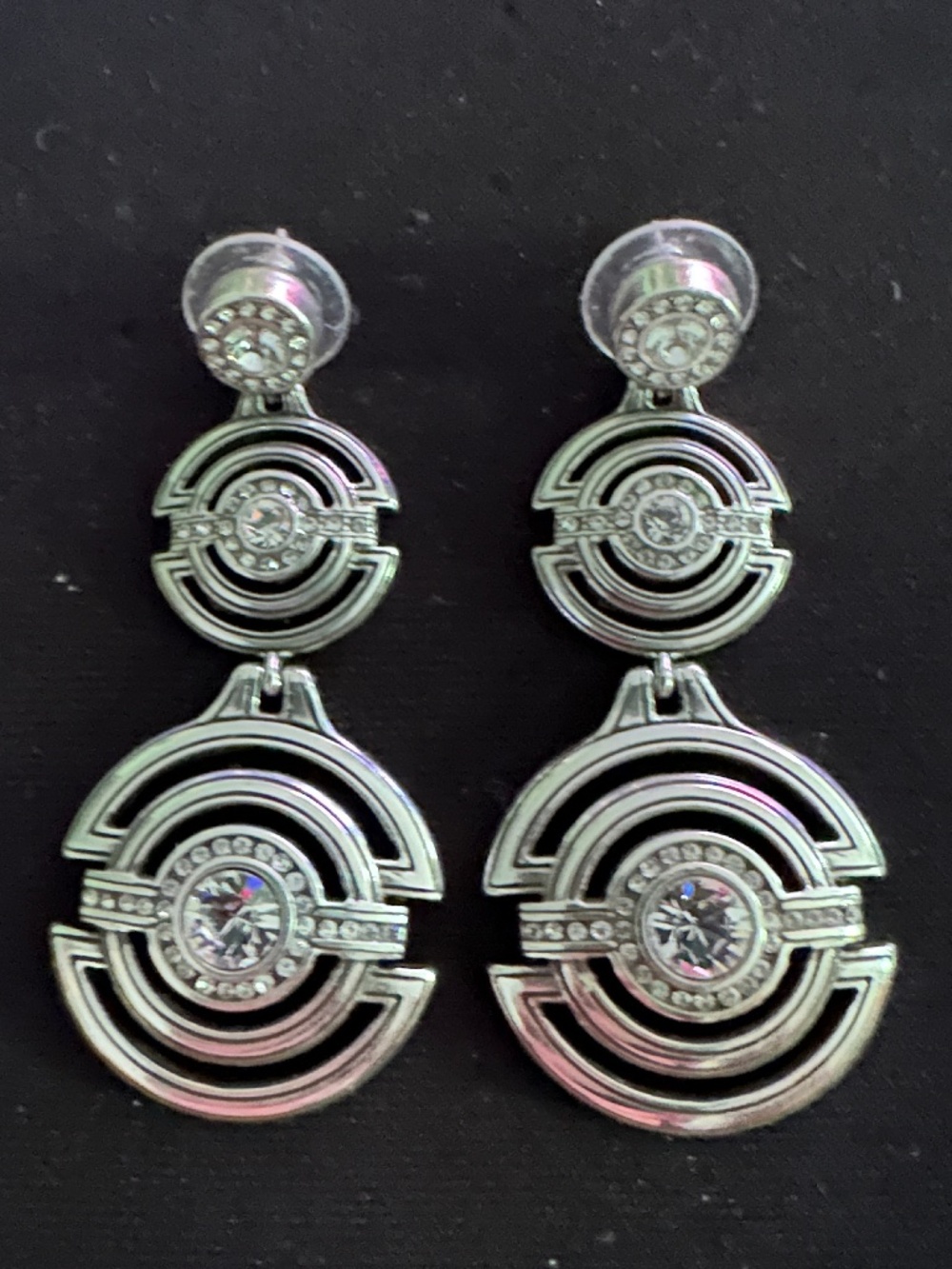 Brighton Double Drop Round Disc Earrings